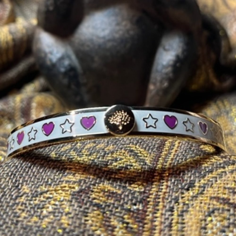 Quintessential Mulberry Enamel Bangle **RARE**